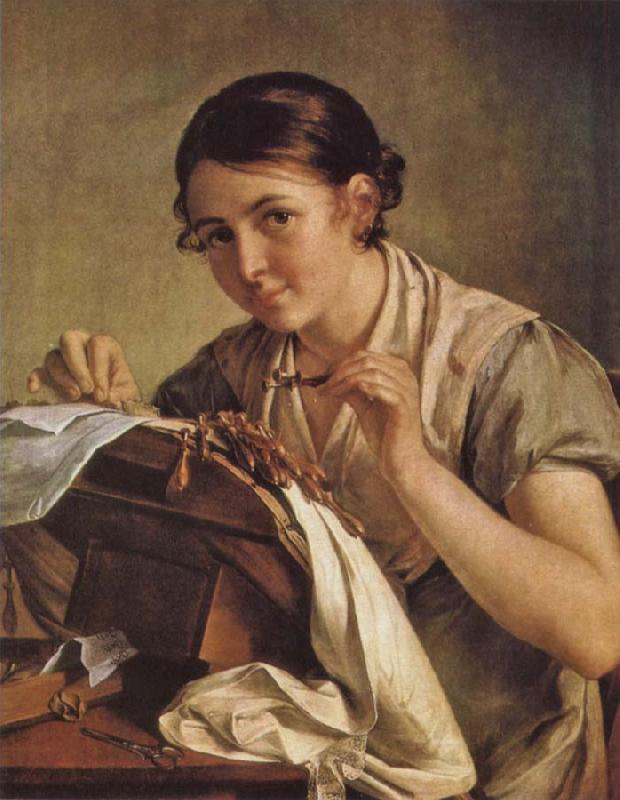 Vasily Tropinin Lacemaker oil painting picture